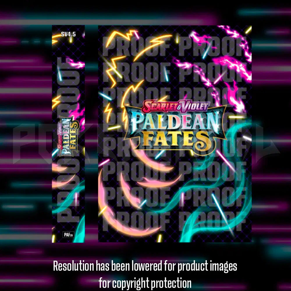 Pokemon - Paldean Fates - Master Set Checklist - Vinyl Sticker Kit - A4 image 1