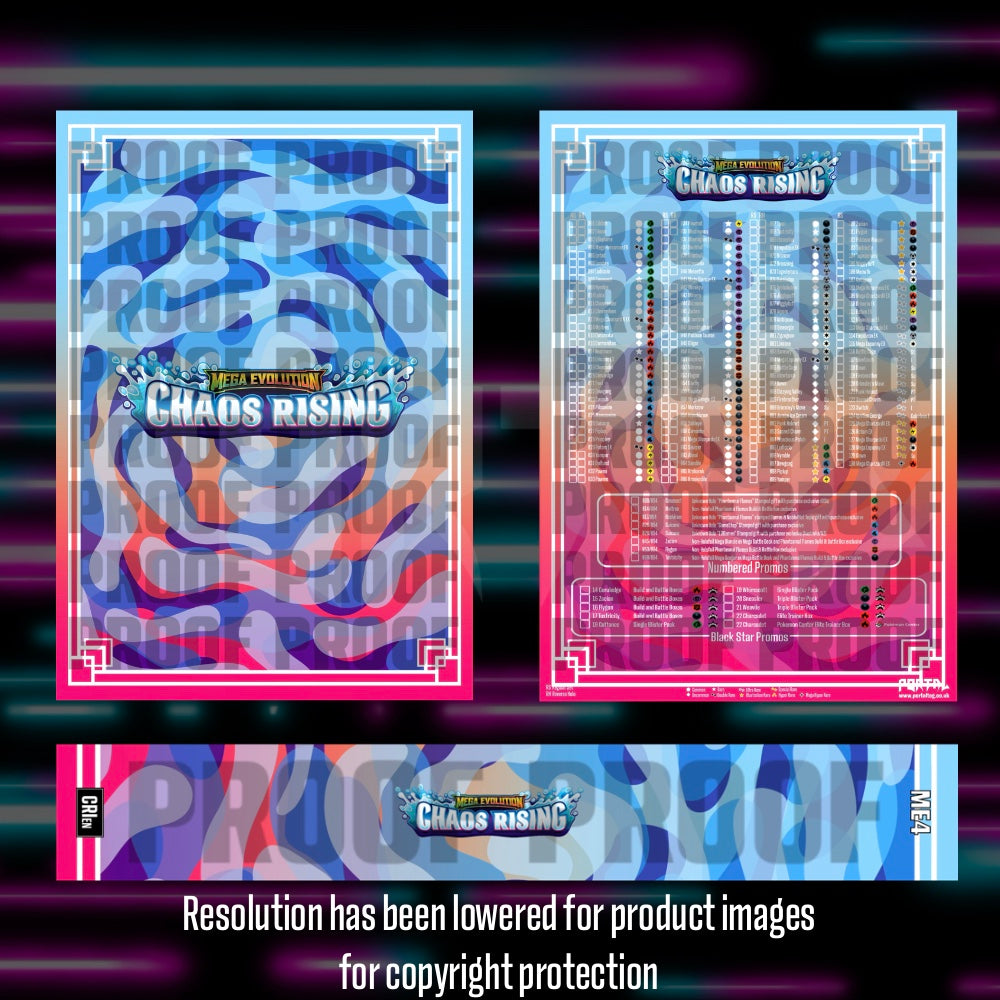 Pokemon - Chaos Rising - Master Set Checklist - Vinyl Sticker image 0