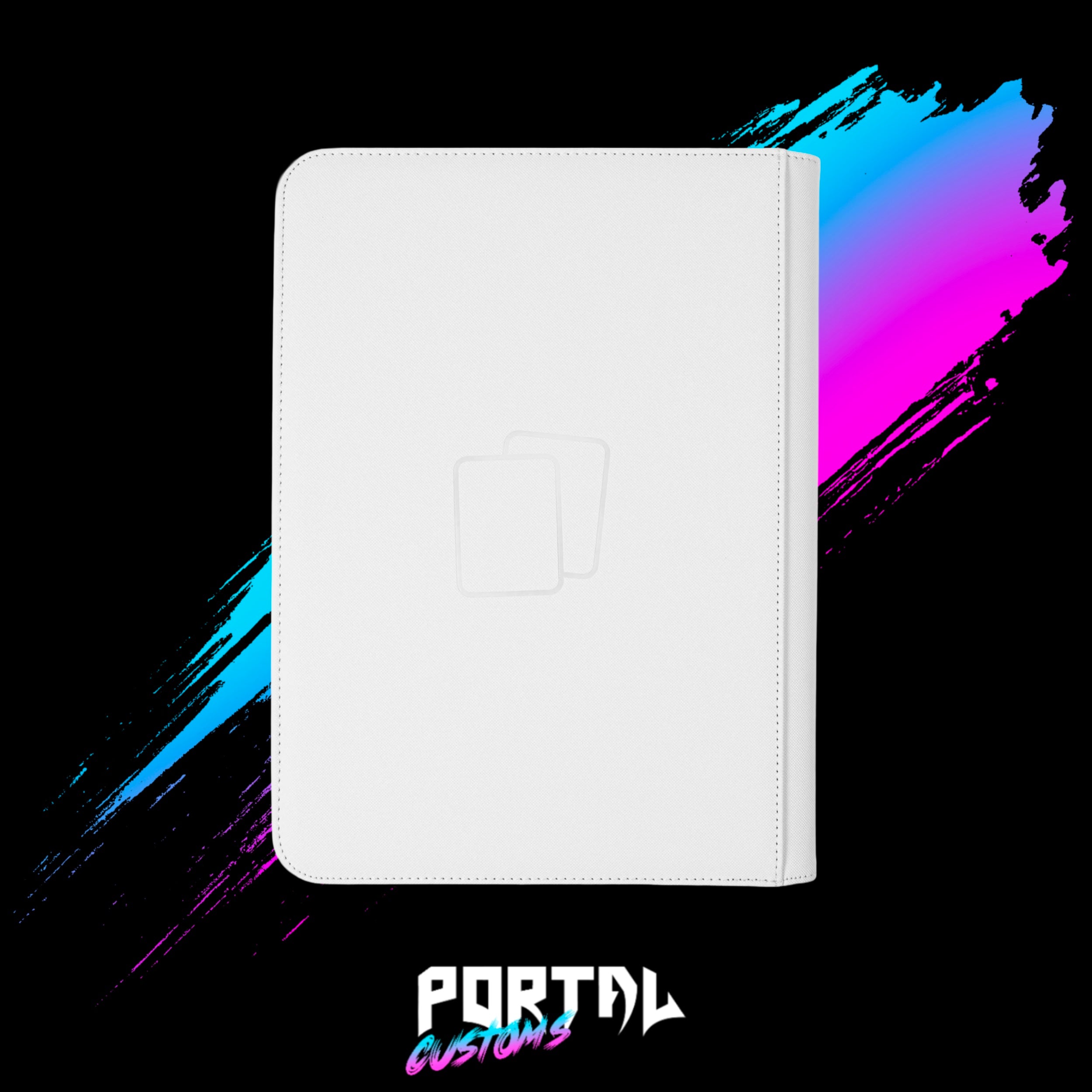 White Premium 9 Pocket Zip Binder - COVRD