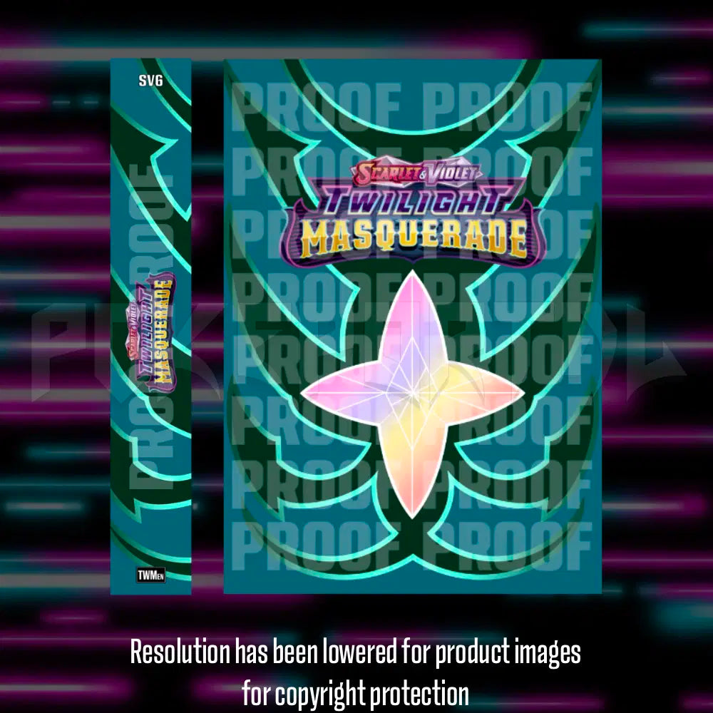 Pokemon - Twilight Masquerade - Master Set Checklist - Vinyl Sticker Kit - A4 image 1