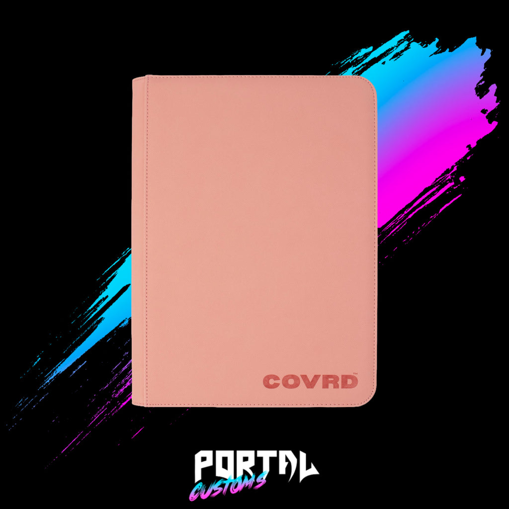 Blush Pink Premium 9 Pocket Zip Binder - COVRD