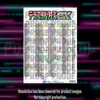Pokemon - Terastal Festival - Japanese Master Set Checklist - Vinyl Sticker Kit image 2