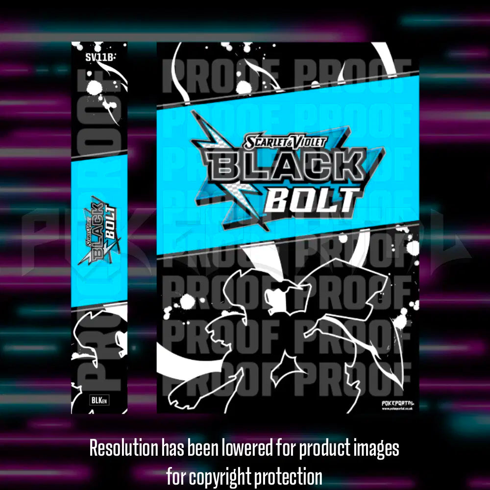 Pokemon - Black Bolt - Master Set Checklist - Vinyl Sticker Kit - A4 image 1