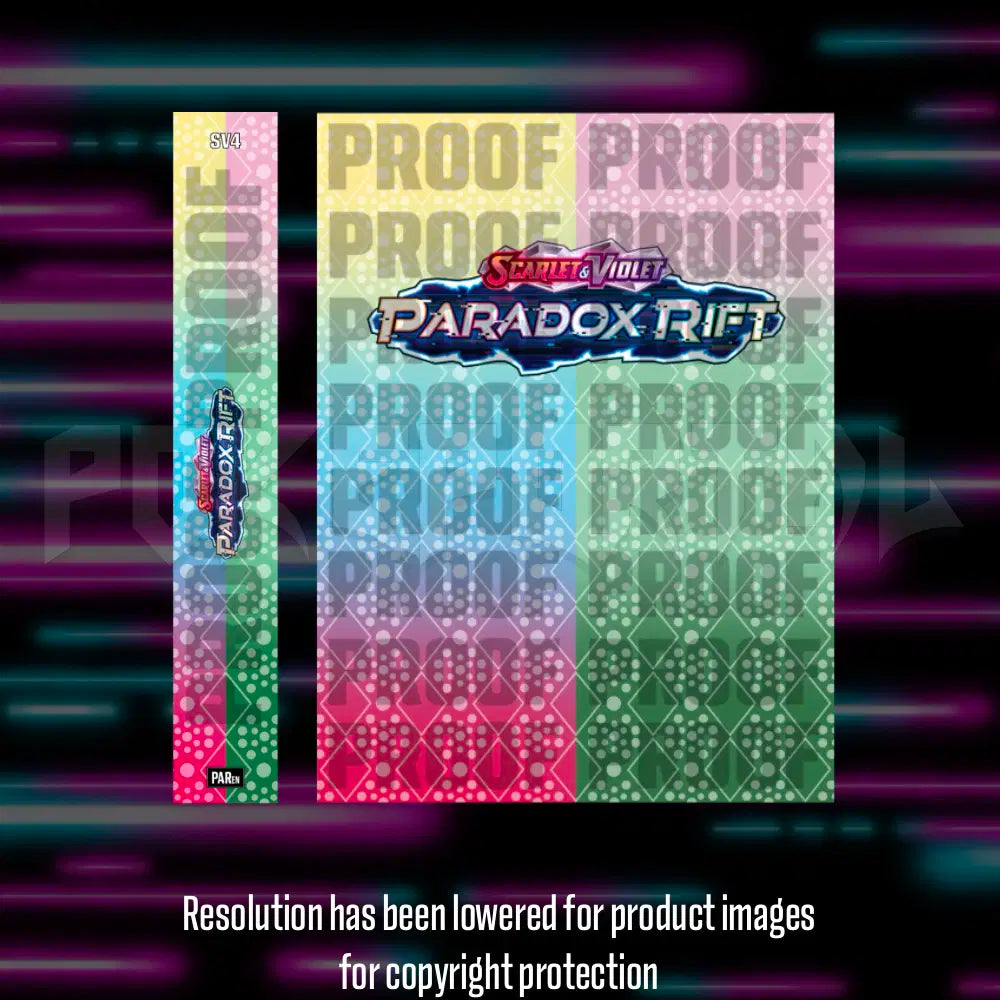 Pokemon - Paradox Rift - Master Set Checklist - Vinyl Sticker Kit - A4 image 1