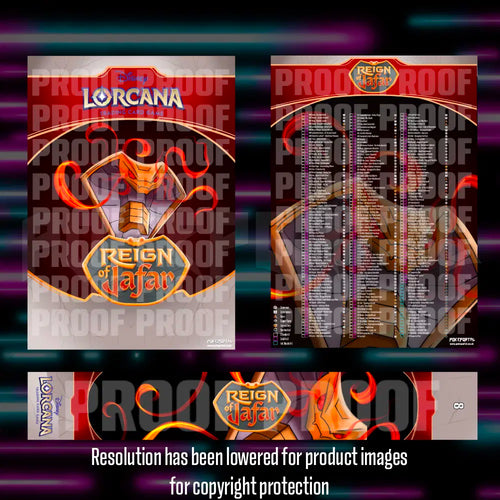 Lorcana - Reign Of Jafar - Master Set Checklist - Vinyl Sticker Kit - A4 image 0