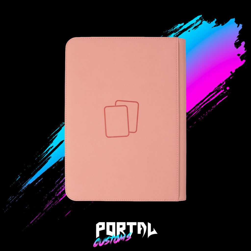 Blush Pink Premium 9 Pocket Zip Binder - COVRD