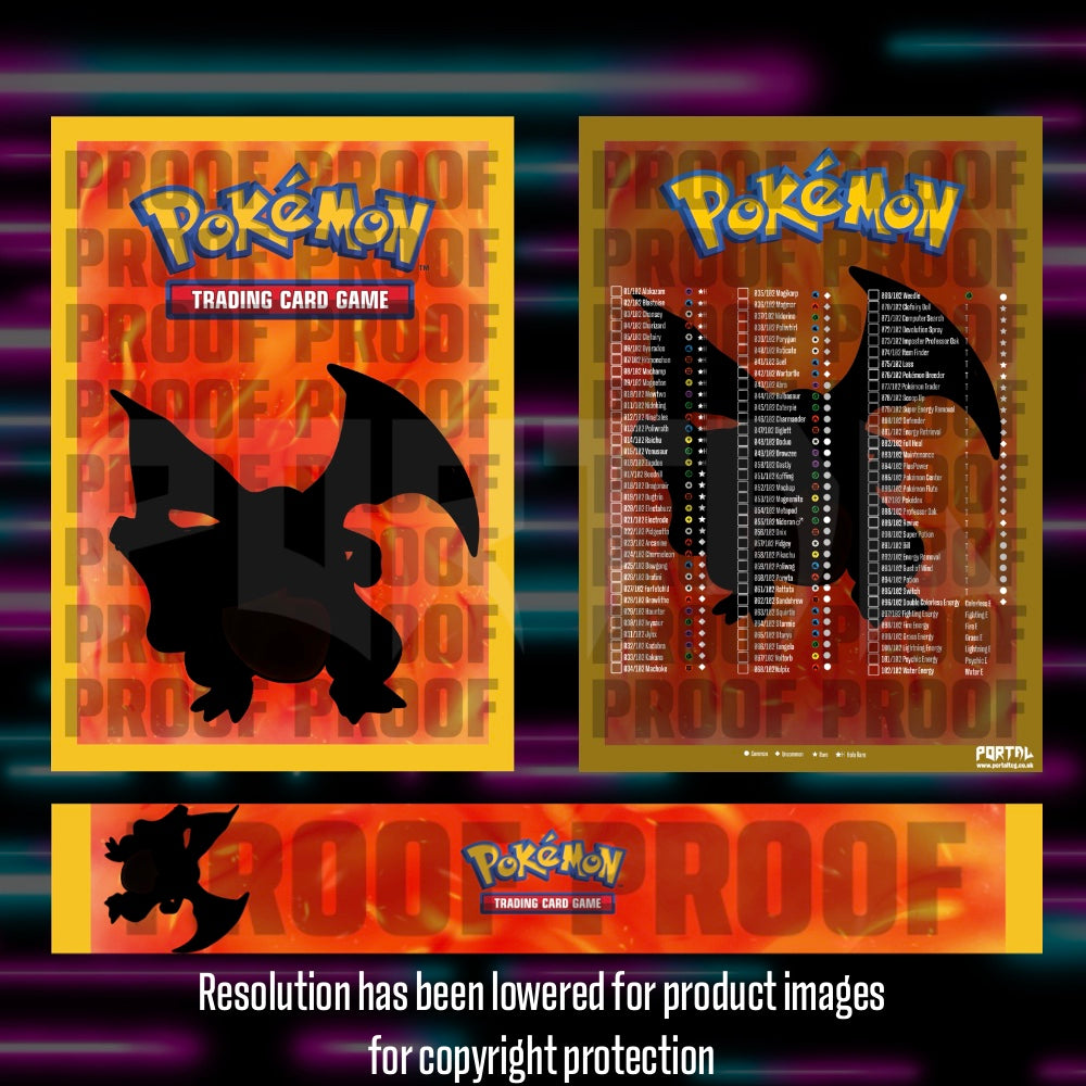 Pokemon - Base Set -  Master Set Checklist - Vinyl Sticker Kit image 0