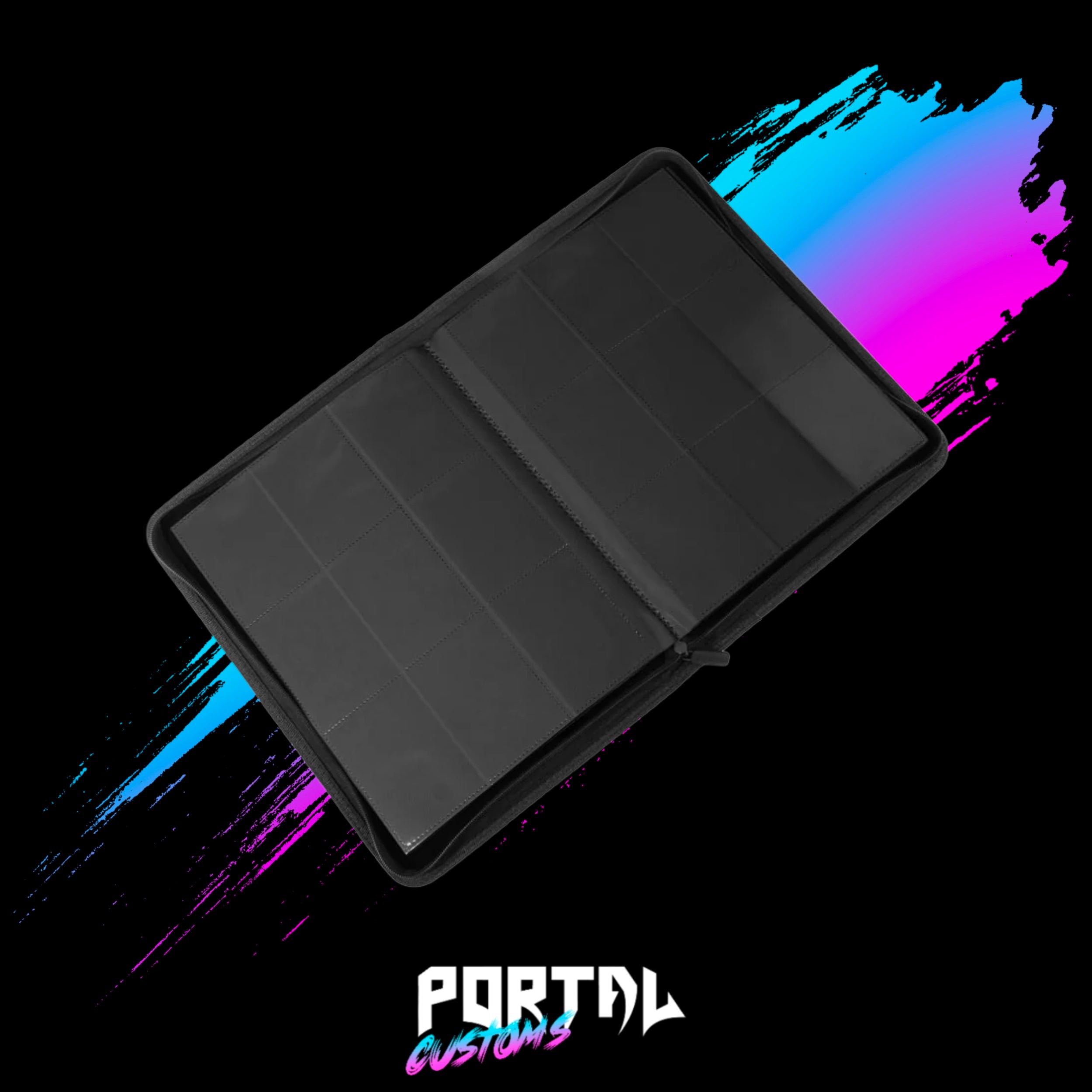 Black Premium 9 Pocket Zip Binder - COVRD