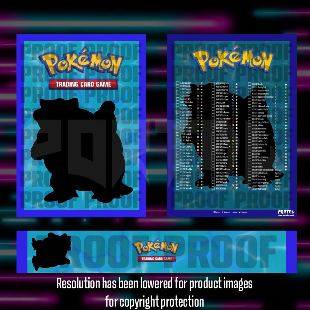 Pokemon - Base Set -  Master Set Checklist - Vinyl Sticker Kit image 3