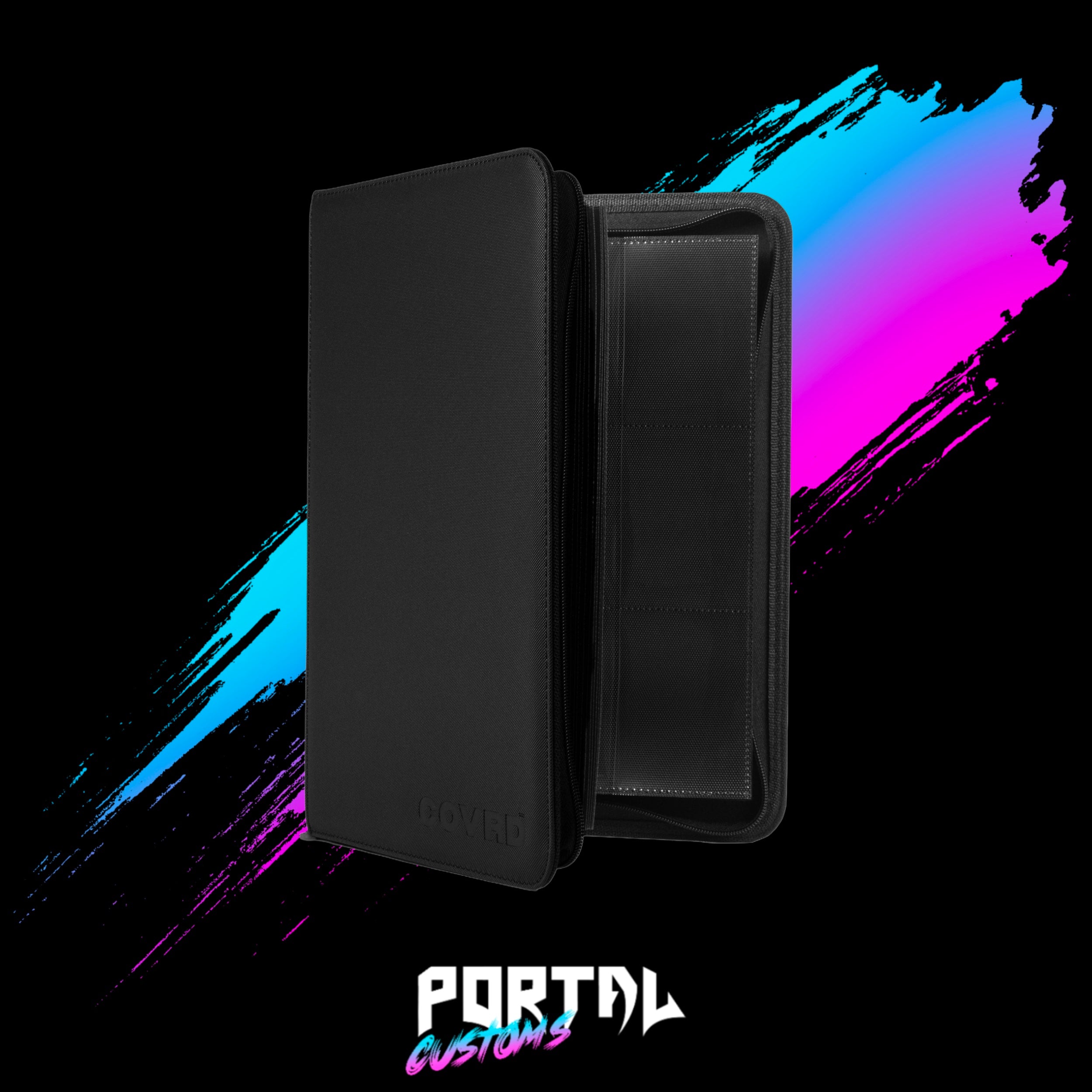 Black Premium 9 Pocket Zip Binder - COVRD