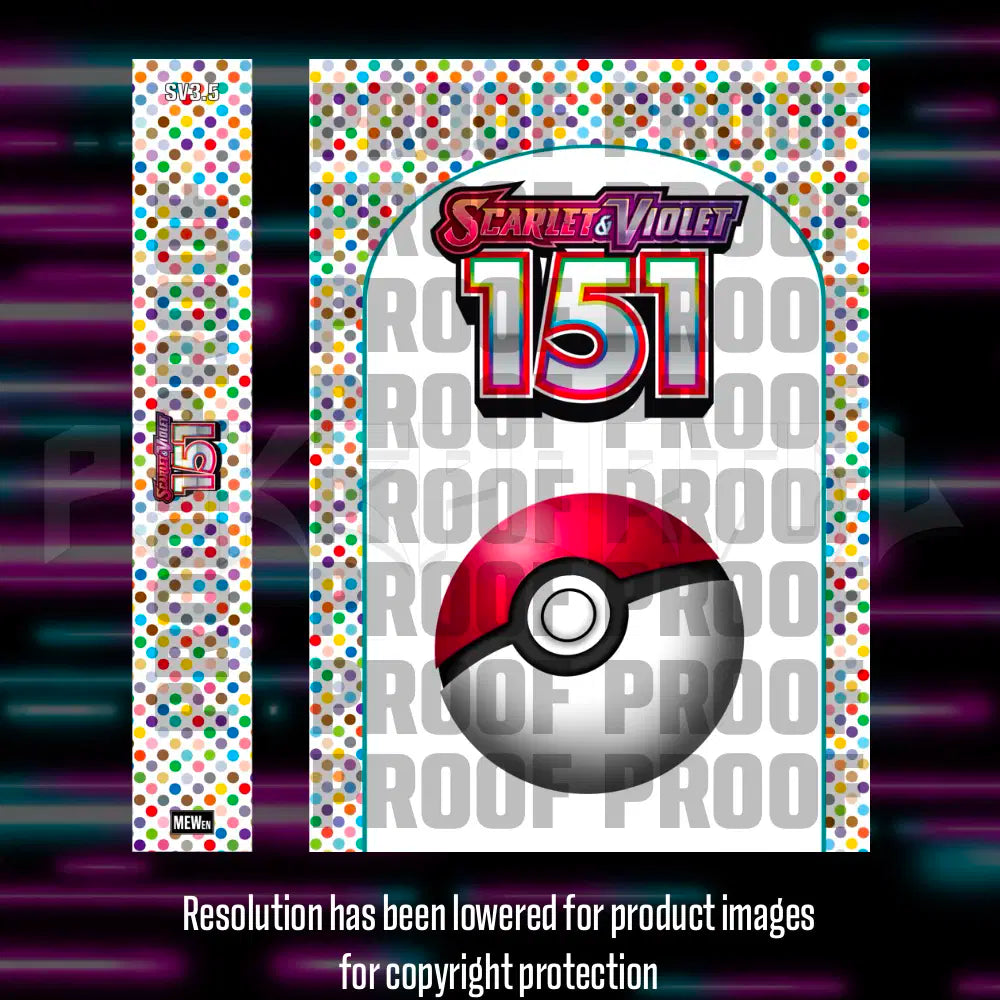 Pokemon - 151 - Master Set Checklist - Vinyl Sticker Kit - A4 image 1