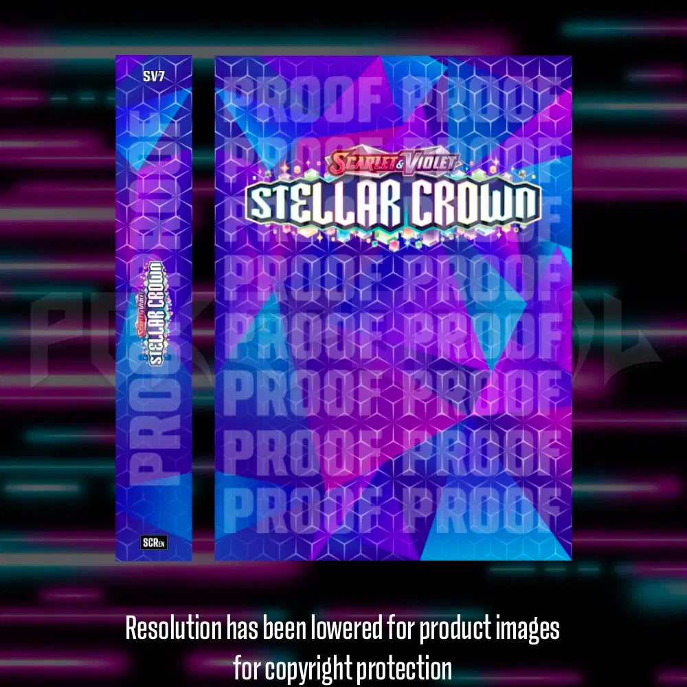 Pokemon - Stellar Crown - Master Set Checklist - Vinyl Sticker Kit - A4 image 1