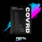 Black Premium 9 Pocket Zip Binder - COVRD