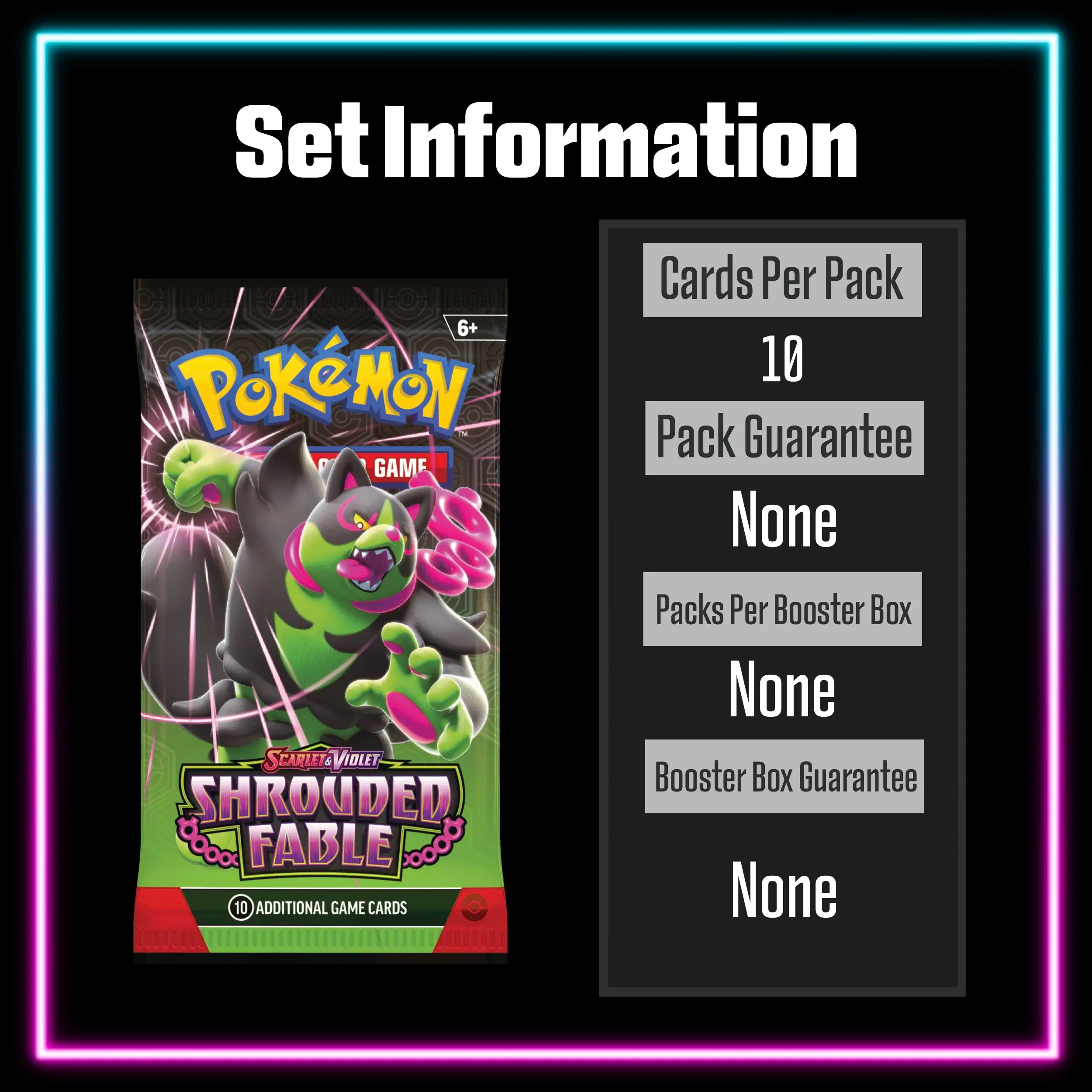 Pokemon - Shrouded Fable - Master Set Checklist - Vinyl Sticker Kit - A4 image 6