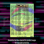 Pokemon - Nihil Zero - Japanese Master Set Checklist - Vinyl Sticker Kit image 1
