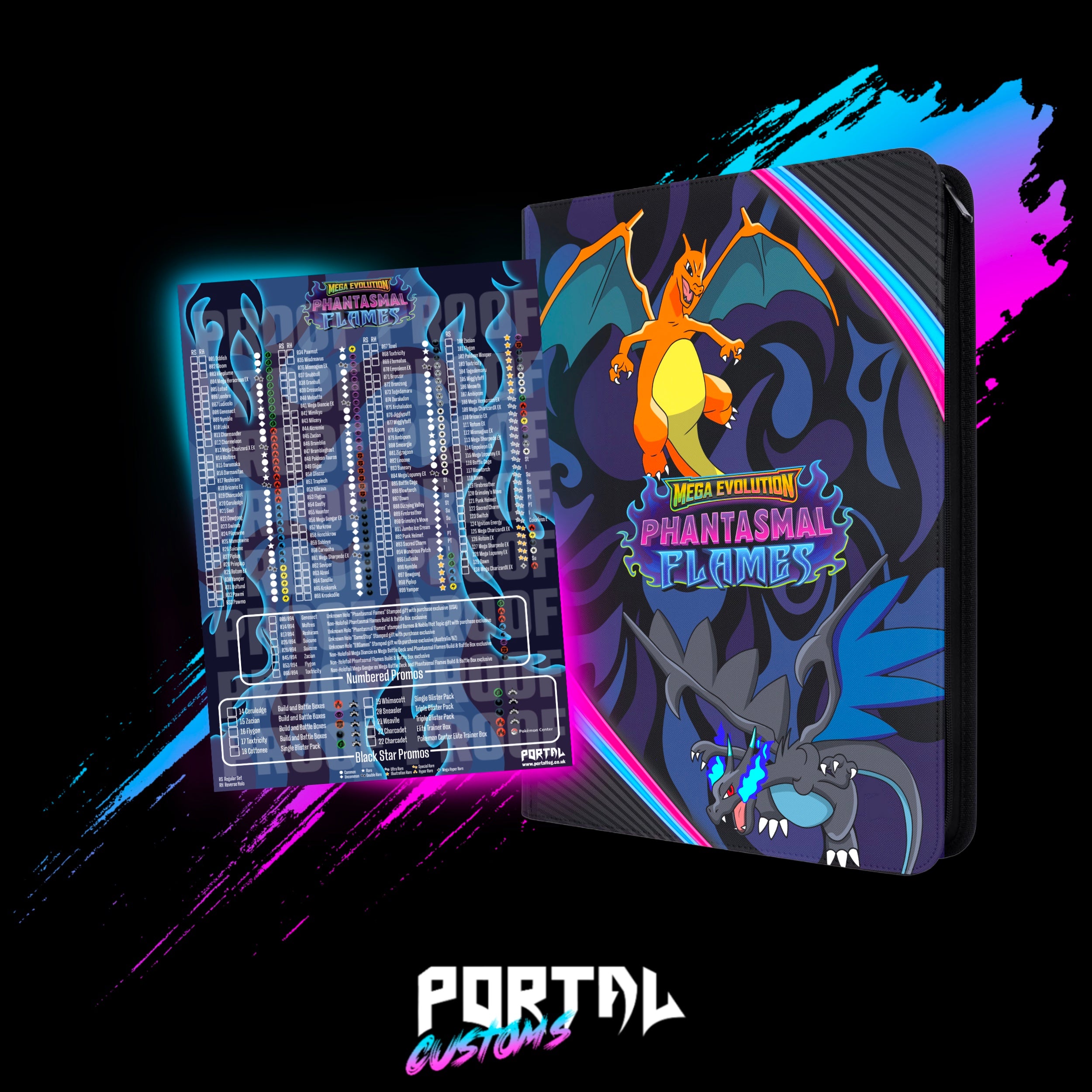 Pokemon Phantasmal Flames Premium Printed Binder — Portal TCG