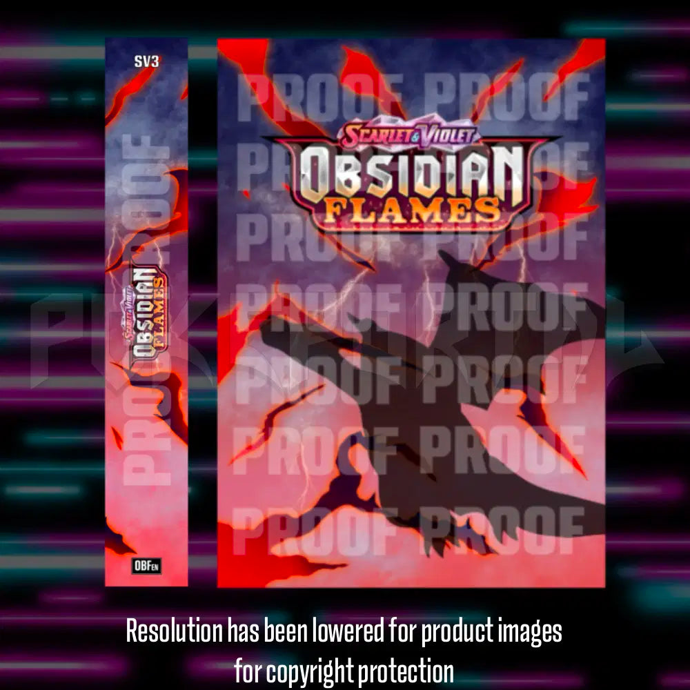 Pokemon - Obsidian Flames - Master Set Checklist - Vinyl Sticker Kit - A4 image 1