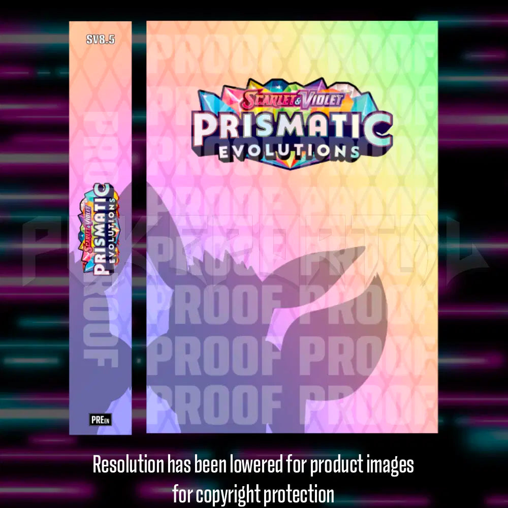 Pokemon - Prismatic Evolutions - Master Set Checklist - Vinyl Sticker Kit - A4 image 1