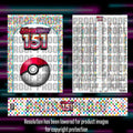 Pokemon - 151 - Master Set Checklist - Vinyl Sticker Kit - A4 image 0