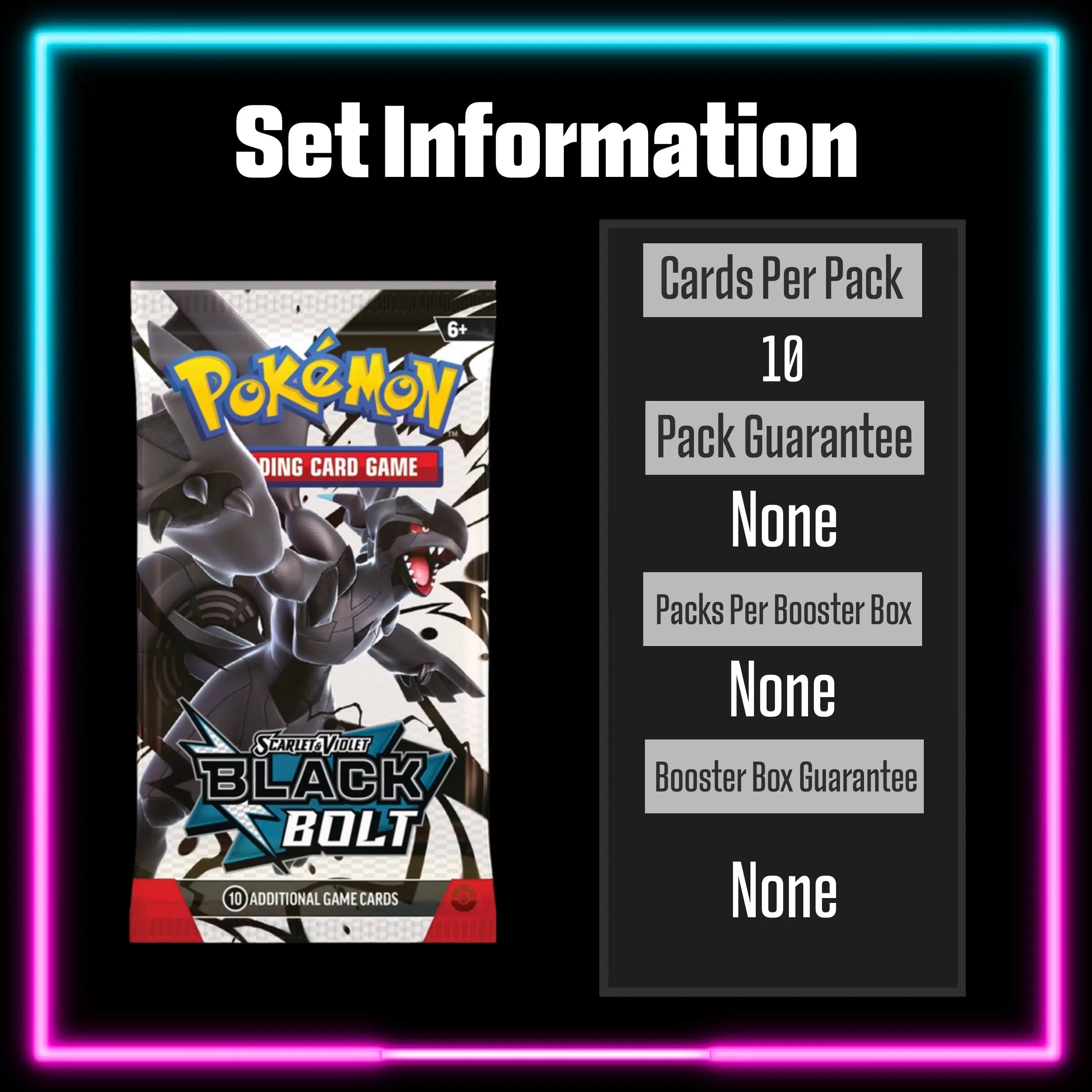 Pokemon - Black Bolt - Master Set Checklist - Vinyl Sticker Kit - A4 image 7