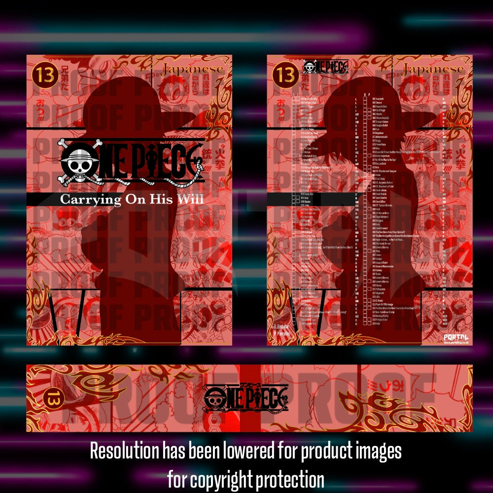One Piece - OP13 - Japanese Master Set Checklist - Vinyl Sticker Kit image 0
