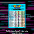 Pokemon - Gem 2 - Chinese Master Set Checklist - Vinyl Sticker Kit - A4 image 2