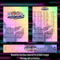 Pokemon - Prismatic Evolutions - Master Set Checklist - Vinyl Sticker Kit - A4 image 0