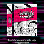 Pokemon - White Flare - Master Set Checklist - Vinyl Sticker Kit - A4 image 1
