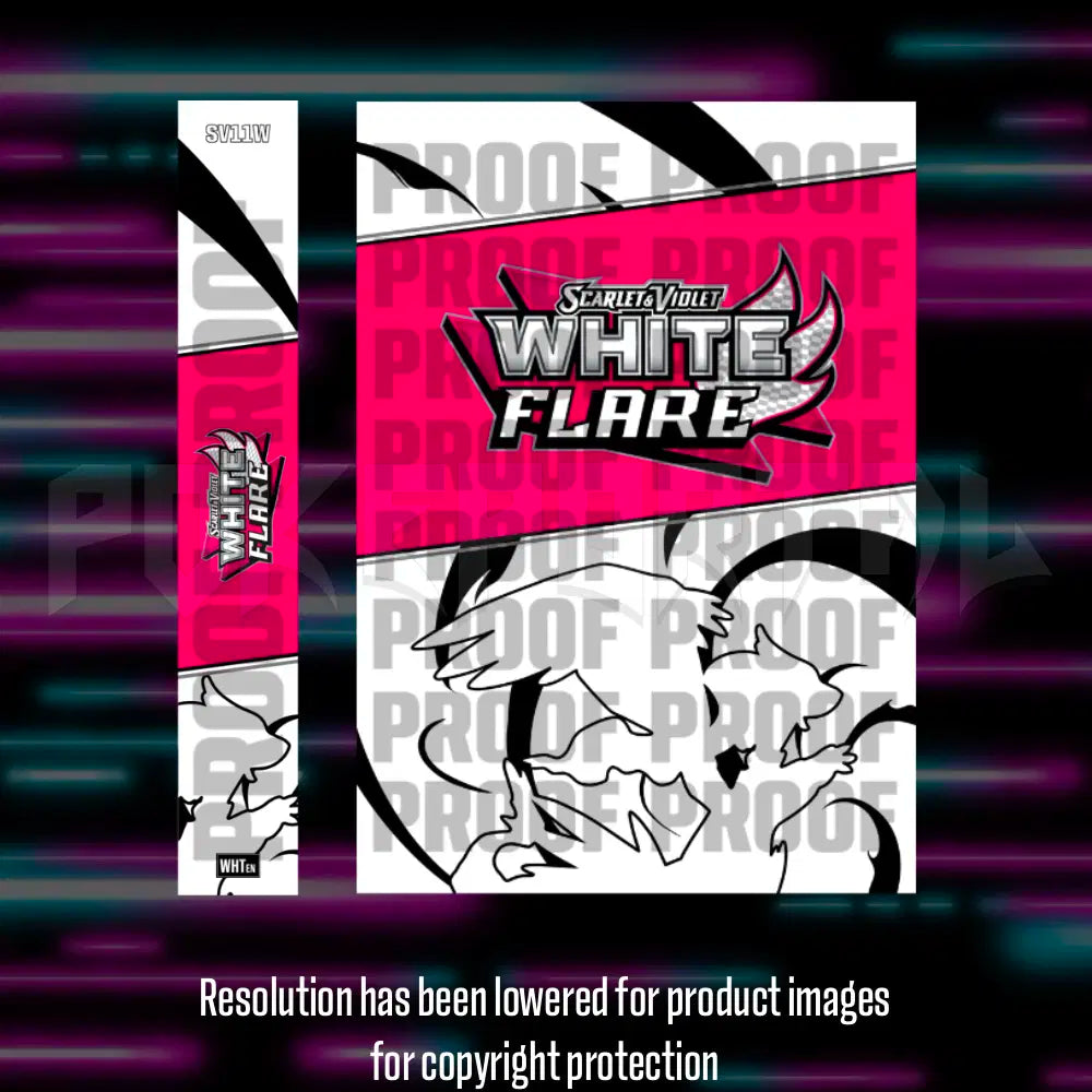 Pokemon - White Flare - Master Set Checklist - Vinyl Sticker Kit - A4 image 1