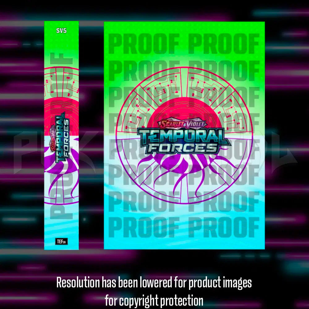 Pokemon - Temporal Forces - Master Set Checklist - Vinyl Sticker Kit - A4 image 1