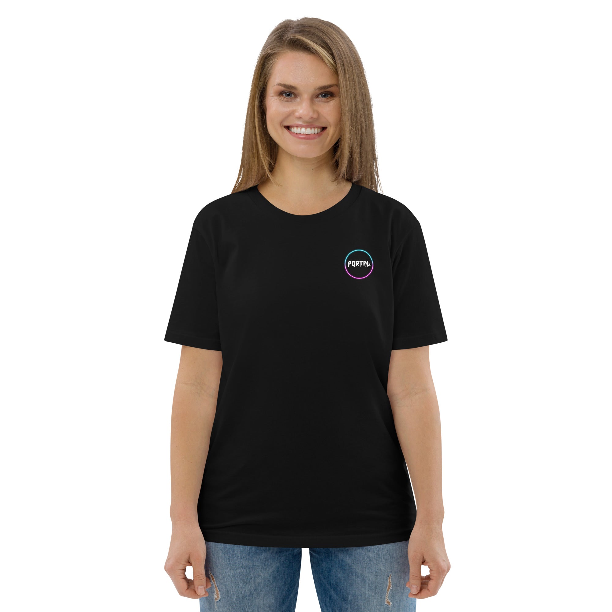 Portal TCG unisex t-shirt, logo detail, collector apparel